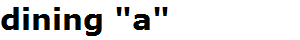 dining "a"