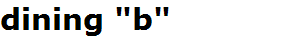 dining "b"