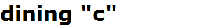 dining "c"