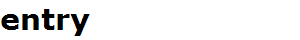 entry