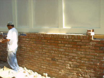 bricking begins