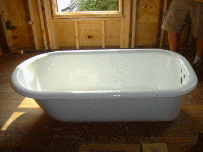 new (antique) tub