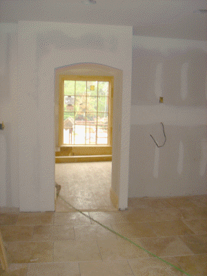 kitchen into dining